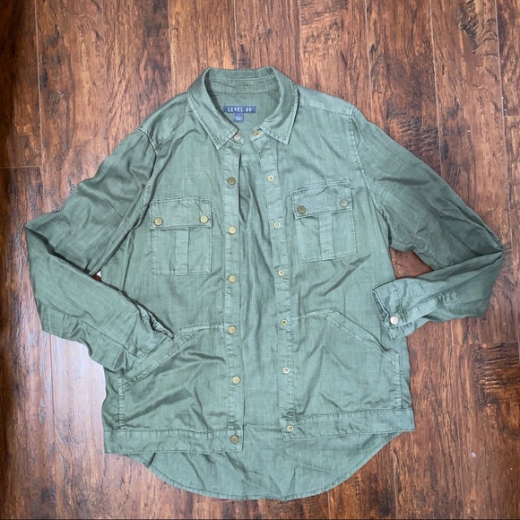 Anthropologie Level 99 shirt jacket - Picture 4 of 8